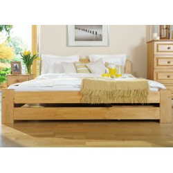 łóżko drewniane ze stelażem LIDIA olcha