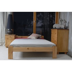 łóżko drewniane ze stelażem CELINKA olcha