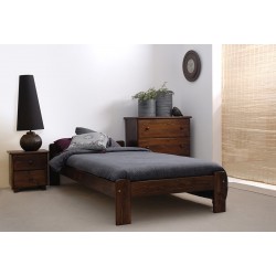 łóżko drewniane ze stelażem CELINKA orzech
