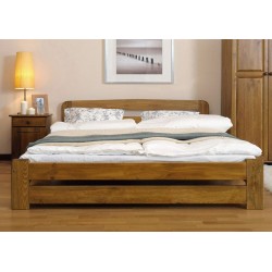łóżko drewniane ze stelażem LIDIA dąb