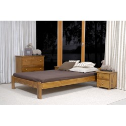 łóżko drewniane ze stelażem CELINKA dąb