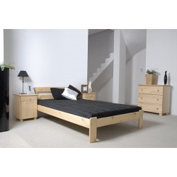 łóżko drewniane ze stelażem SARA sosna
