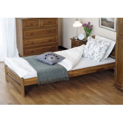 łóżko drewniane ze stelażem LIDIA dąb